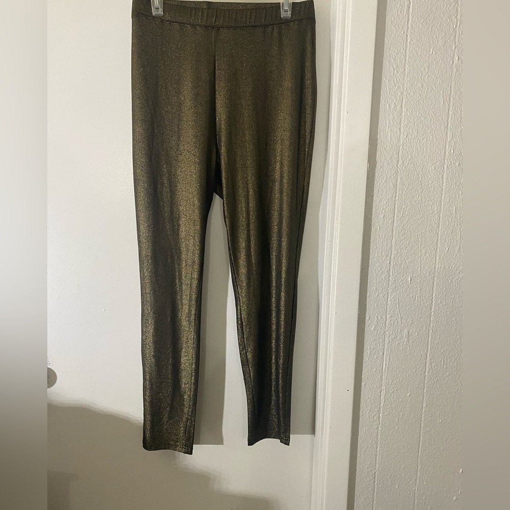 Shien 2X leggings black gold super cute